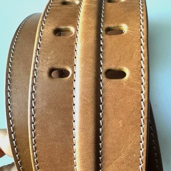 Agnona Double Prong Buckle Corset Belt In Caramel main image 11